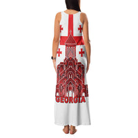 Georgia Independence Day Family Matching Tank Maxi Dress and Hawaiian Shirt Sameba Dzala Ertobashia