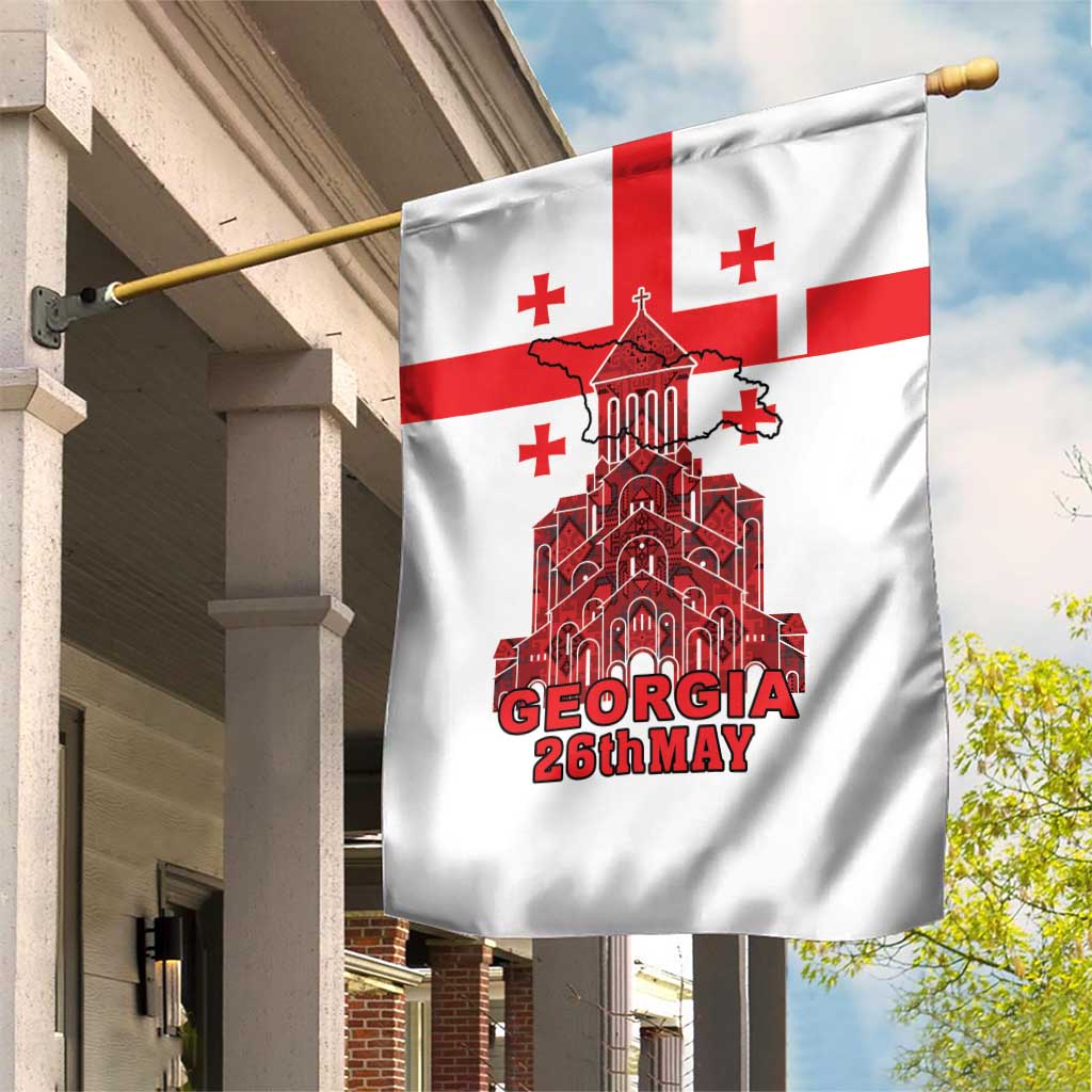 Georgia Independence Day Garden Flag Sameba Dzala Ertobashia