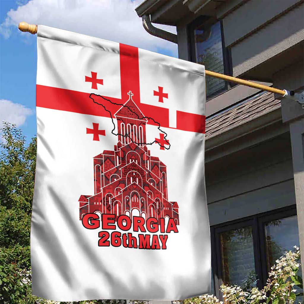Georgia Independence Day Garden Flag Sameba Dzala Ertobashia