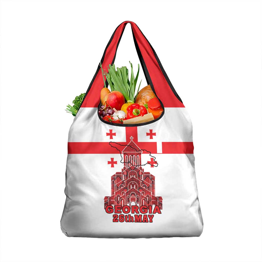 Georgia Independence Day Grocery Bag Sameba Dzala Ertobashia