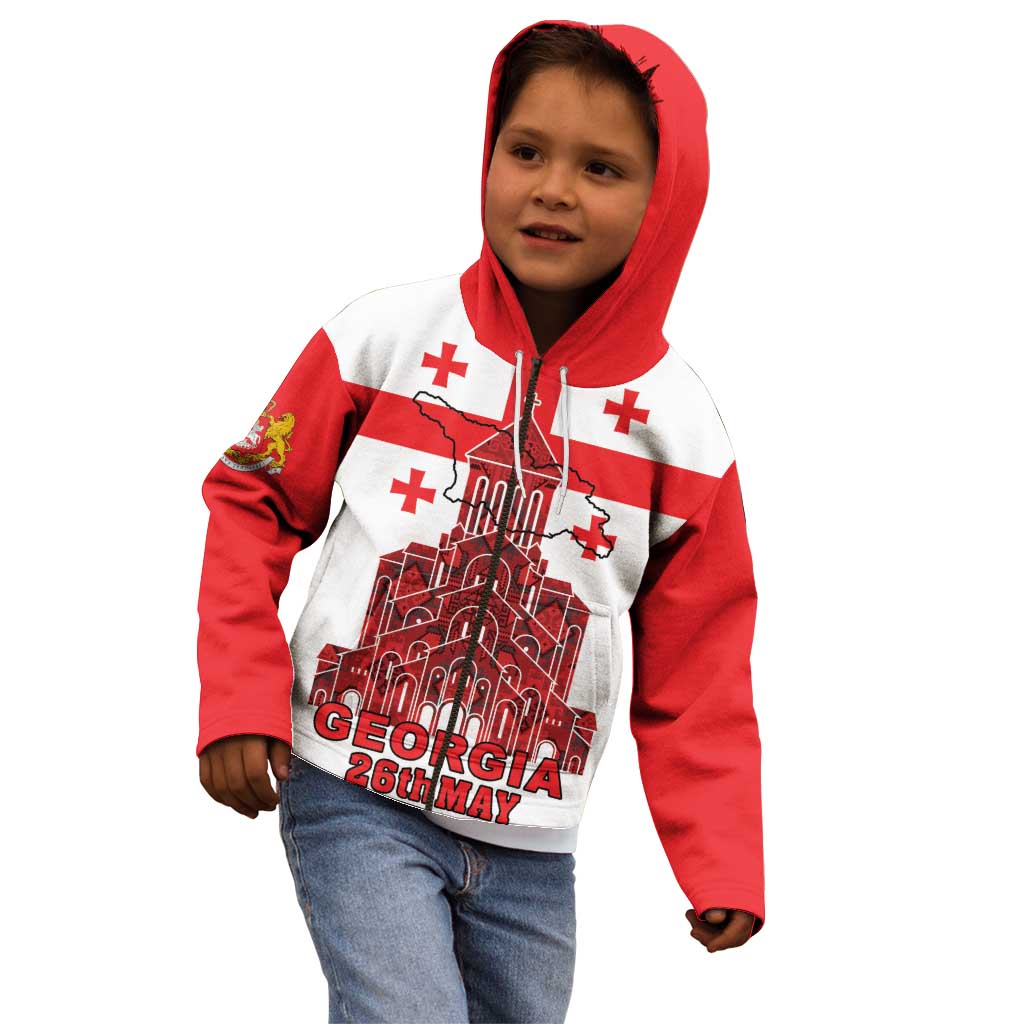 Georgia Independence Day Kid Hoodie Sameba Dzala Ertobashia