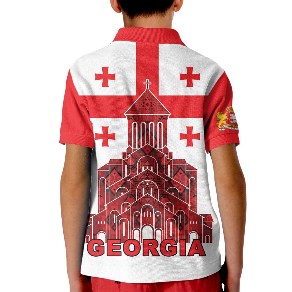 Georgia Independence Day Kid Polo Shirt Sameba Dzala Ertobashia