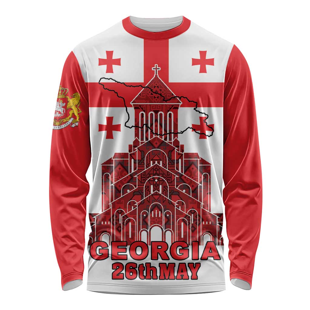 Georgia Independence Day Long Sleeve Shirt Sameba Dzala Ertobashia