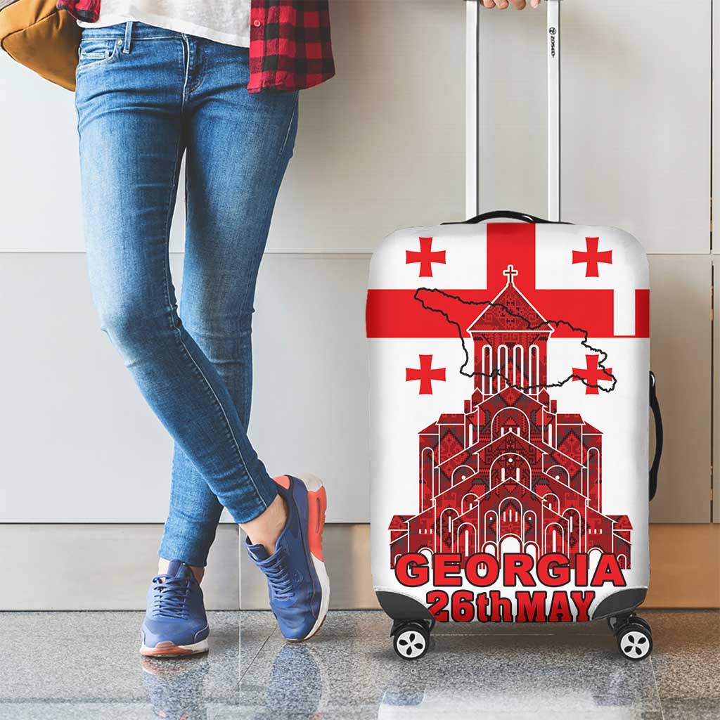 Georgia Independence Day Luggage Cover Sameba Dzala Ertobashia