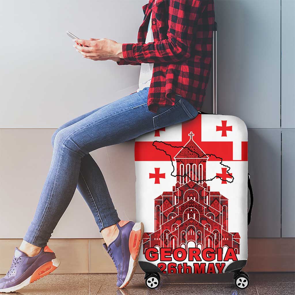 Georgia Independence Day Luggage Cover Sameba Dzala Ertobashia