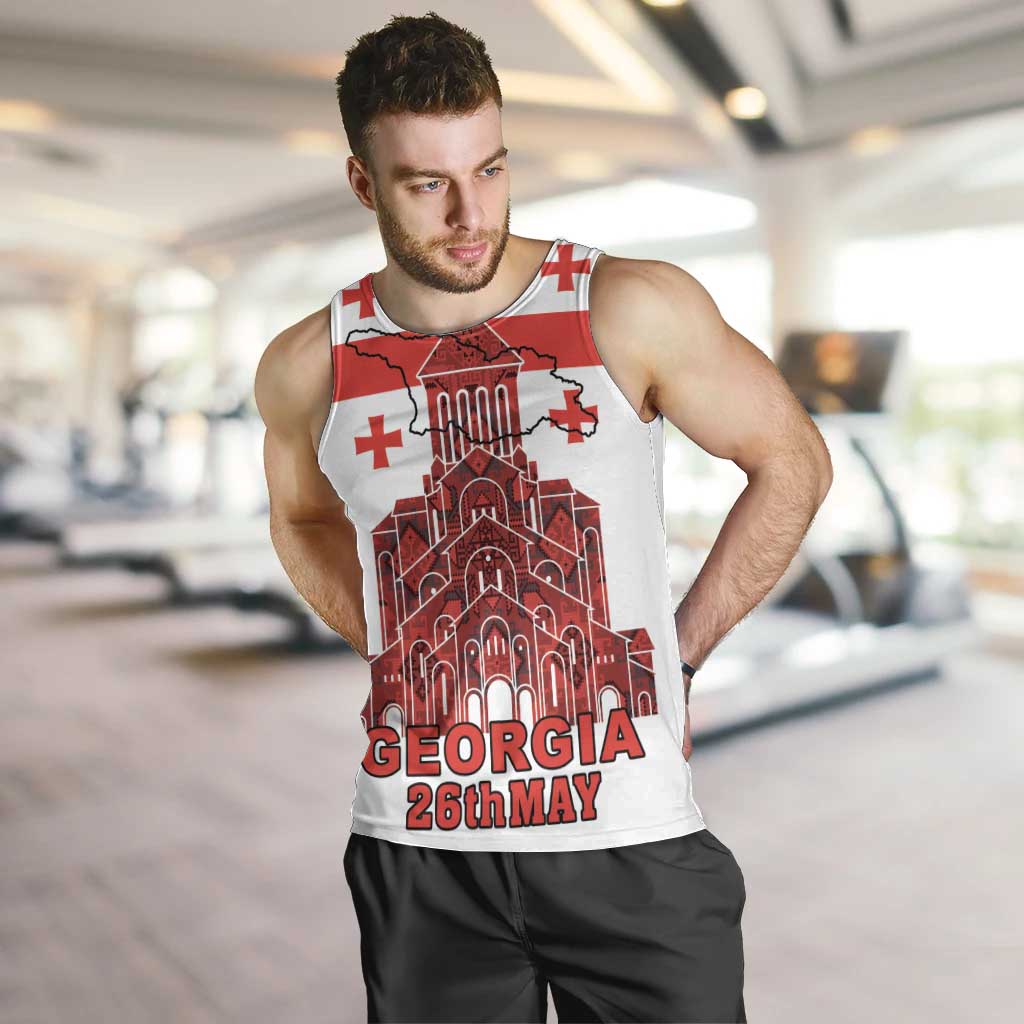 Georgia Independence Day Men Tank Top Sameba Dzala Ertobashia