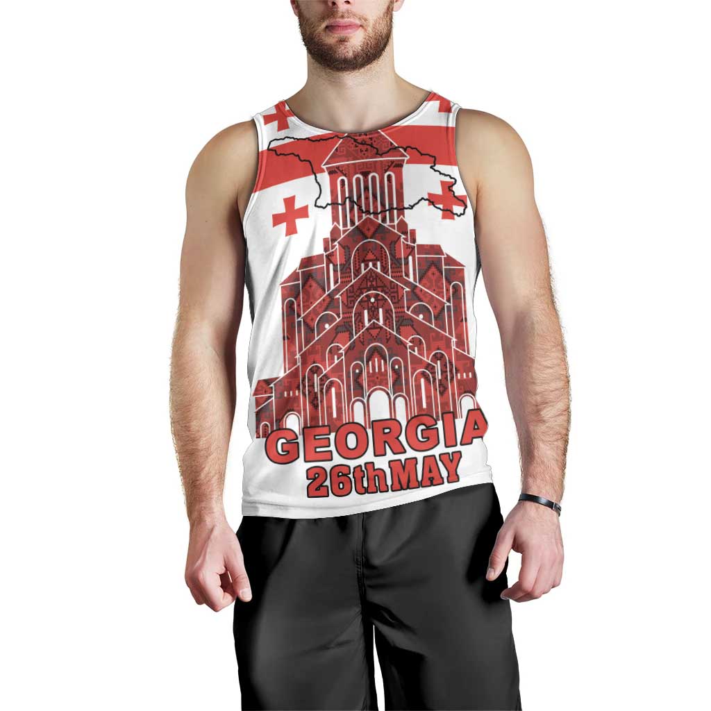 Georgia Independence Day Men Tank Top Sameba Dzala Ertobashia