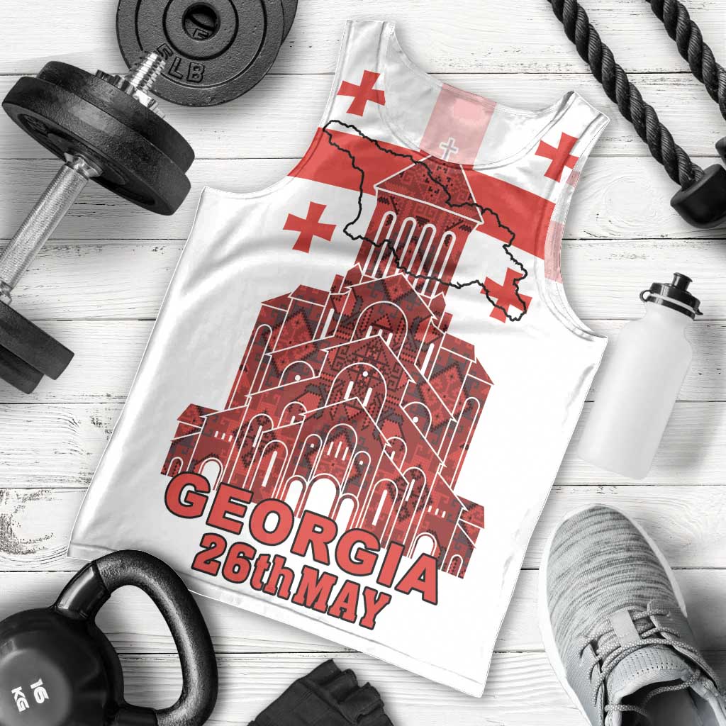 Georgia Independence Day Men Tank Top Sameba Dzala Ertobashia