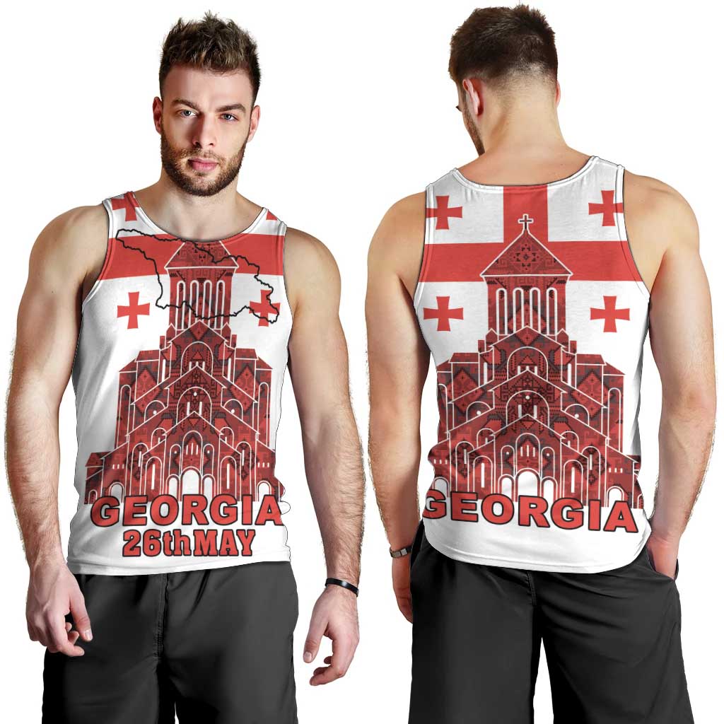 Georgia Independence Day Men Tank Top Sameba Dzala Ertobashia