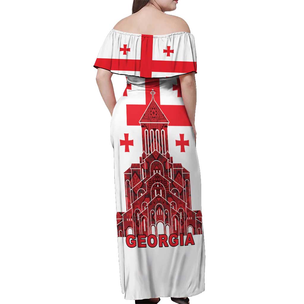 Georgia Independence Day Off Shoulder Maxi Dress Sameba Dzala Ertobashia