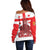 Georgia Independence Day Off Shoulder Sweater Sameba Dzala Ertobashia