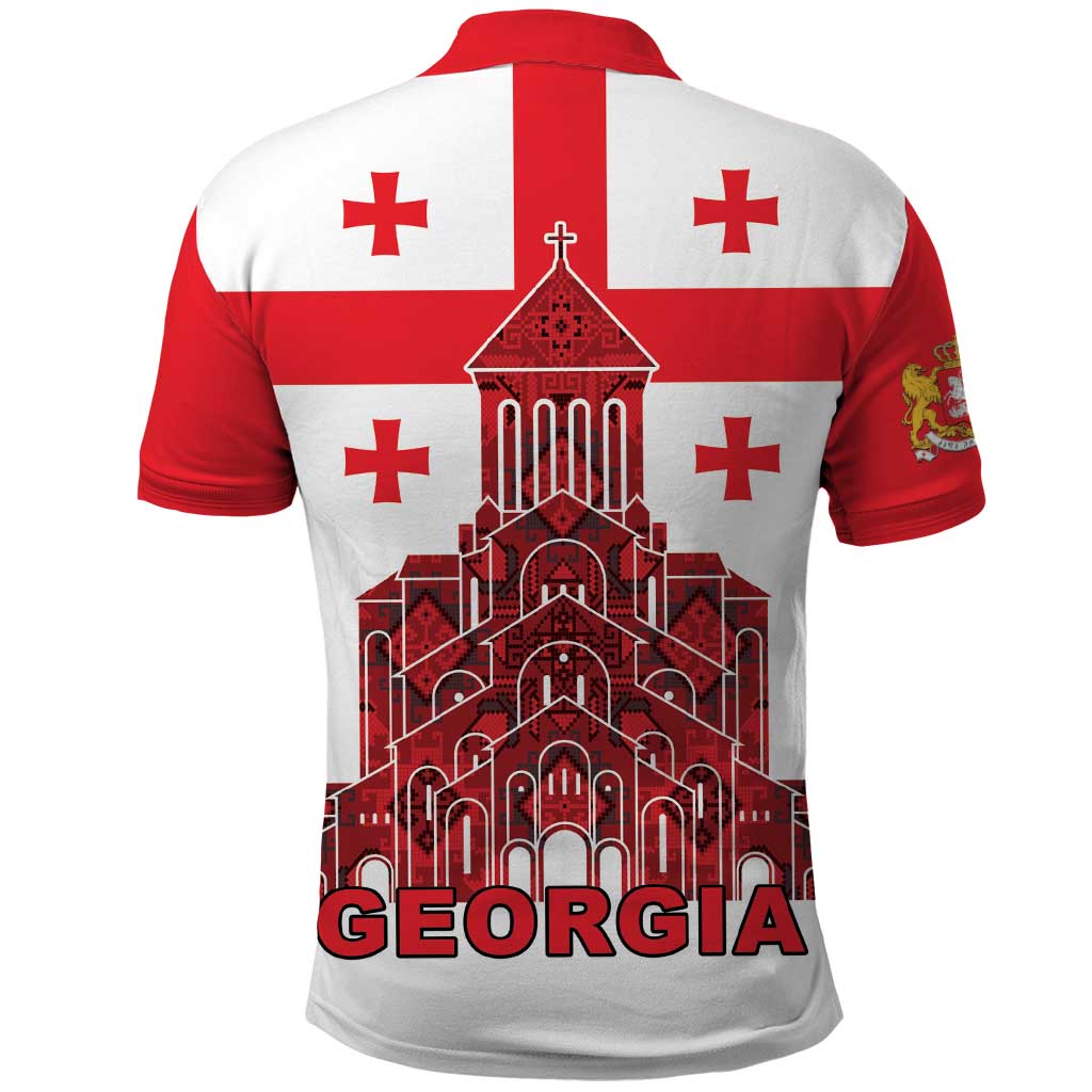 Georgia Independence Day Polo Shirt Sameba Dzala Ertobashia