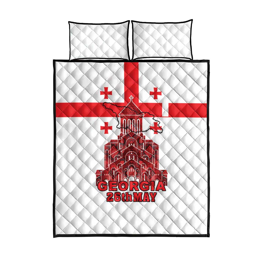 Georgia Independence Day Quilt Bed Set Sameba Dzala Ertobashia