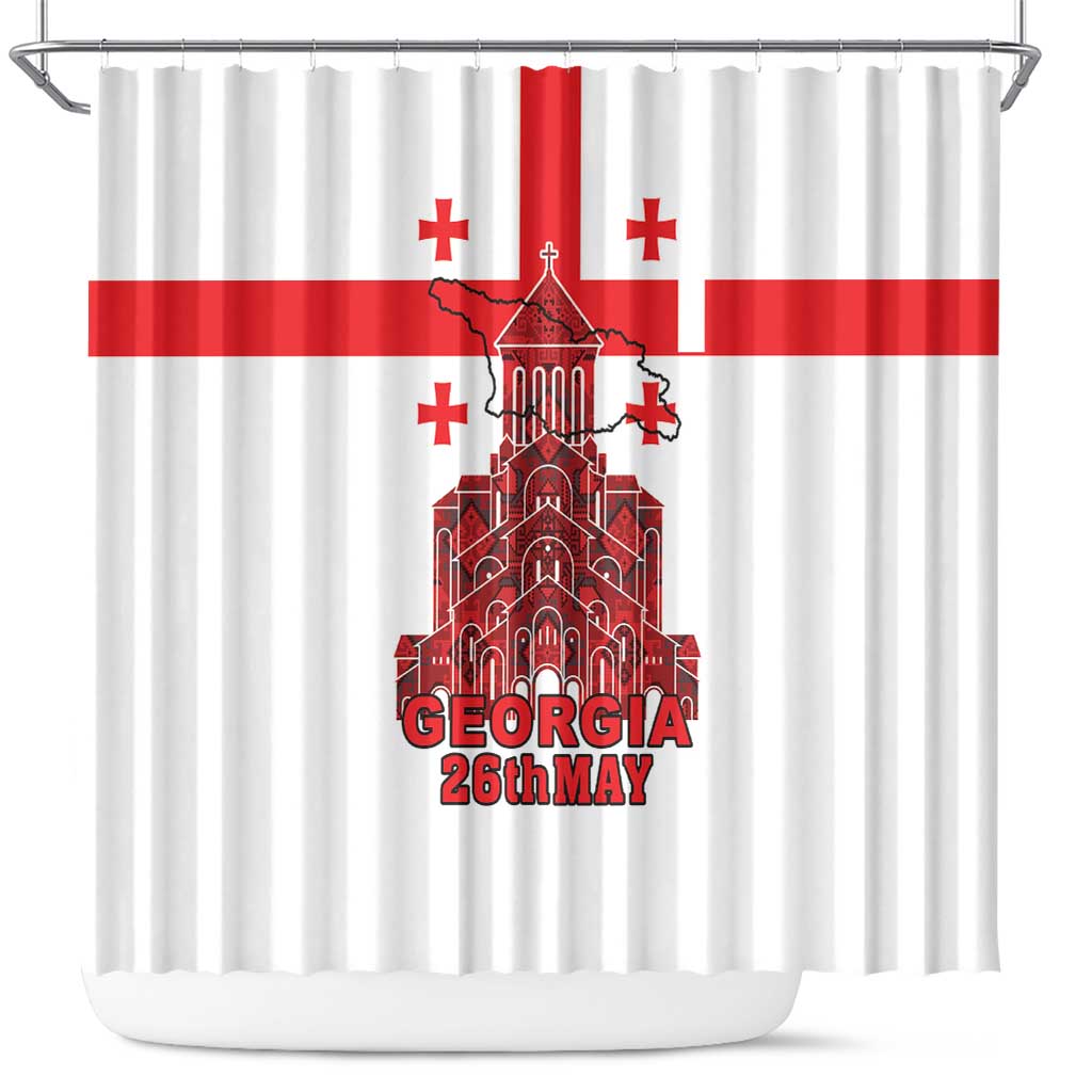Georgia Independence Day Shower Curtain Sameba Dzala Ertobashia