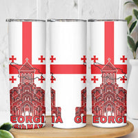 Georgia Independence Day Skinny Tumbler Sameba Dzala Ertobashia