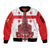 Georgia Independence Day Sleeve Zip Bomber Jacket Sameba Dzala Ertobashia