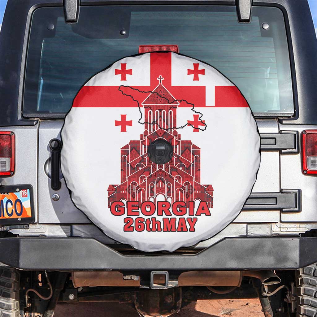 Georgia Independence Day Spare Tire Cover Sameba Dzala Ertobashia
