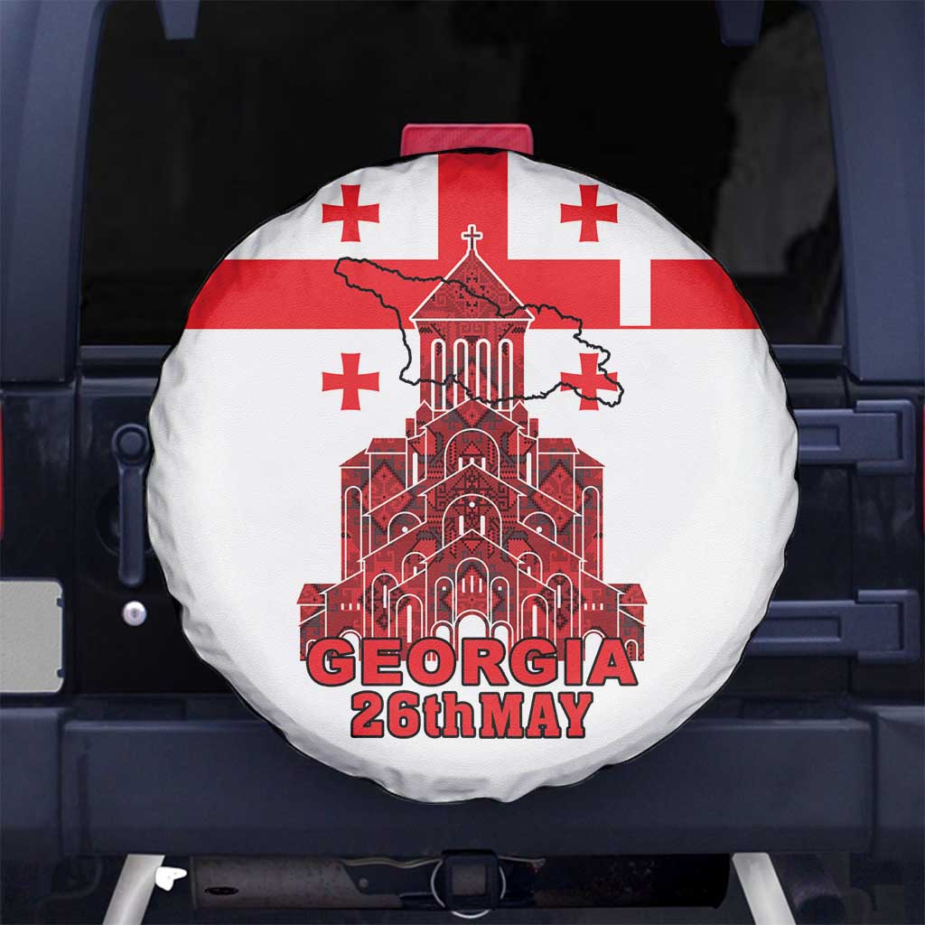 Georgia Independence Day Spare Tire Cover Sameba Dzala Ertobashia