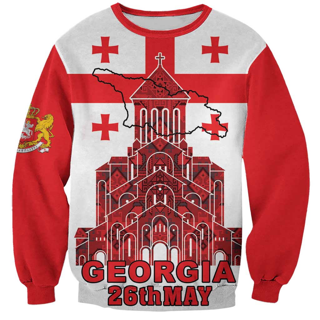 Georgia Independence Day Sweatshirt Sameba Dzala Ertobashia