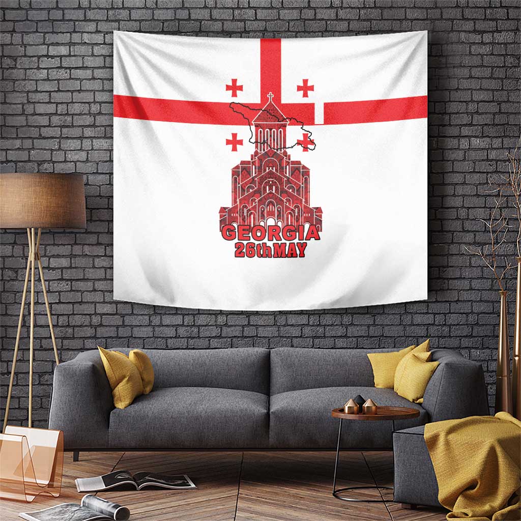 Georgia Independence Day Tapestry Sameba Dzala Ertobashia