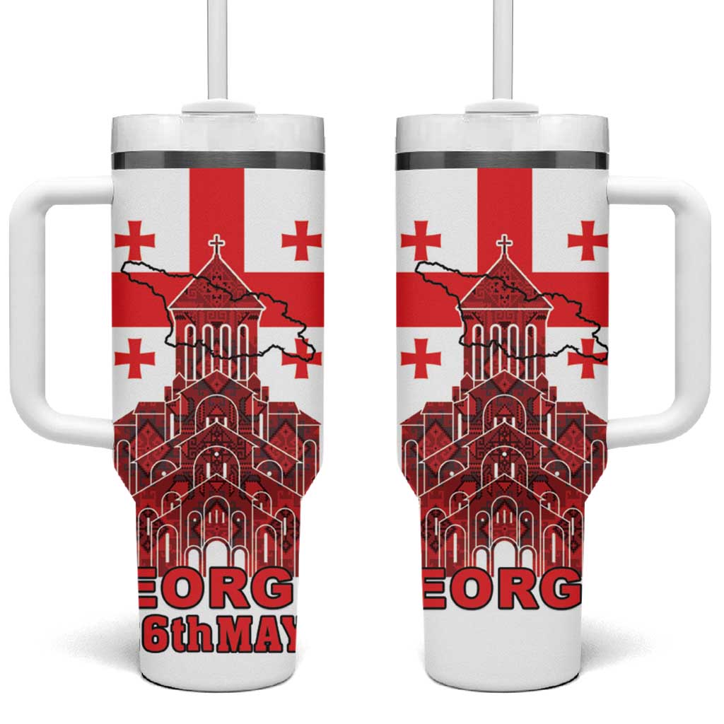 Georgia Independence Day Tumbler With Handle Sameba Dzala Ertobashia