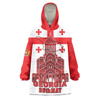 Georgia Independence Day Wearable Blanket Hoodie Sameba Dzala Ertobashia