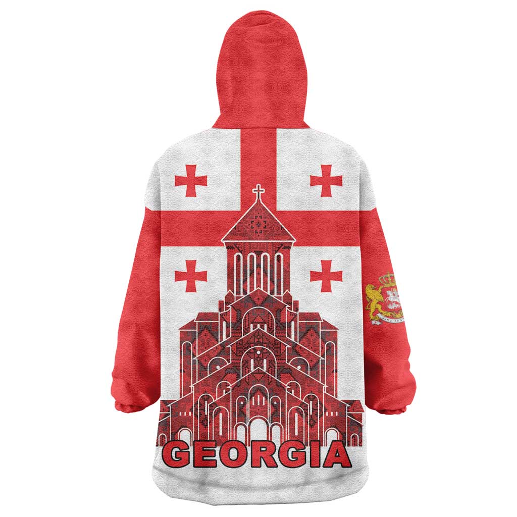 Georgia Independence Day Wearable Blanket Hoodie Sameba Dzala Ertobashia