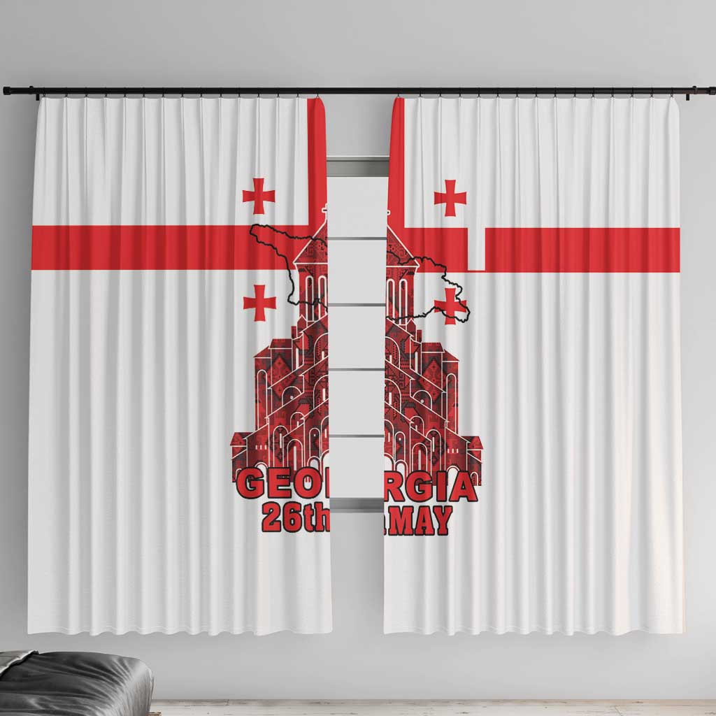 Georgia Independence Day Window Curtain Sameba Dzala Ertobashia