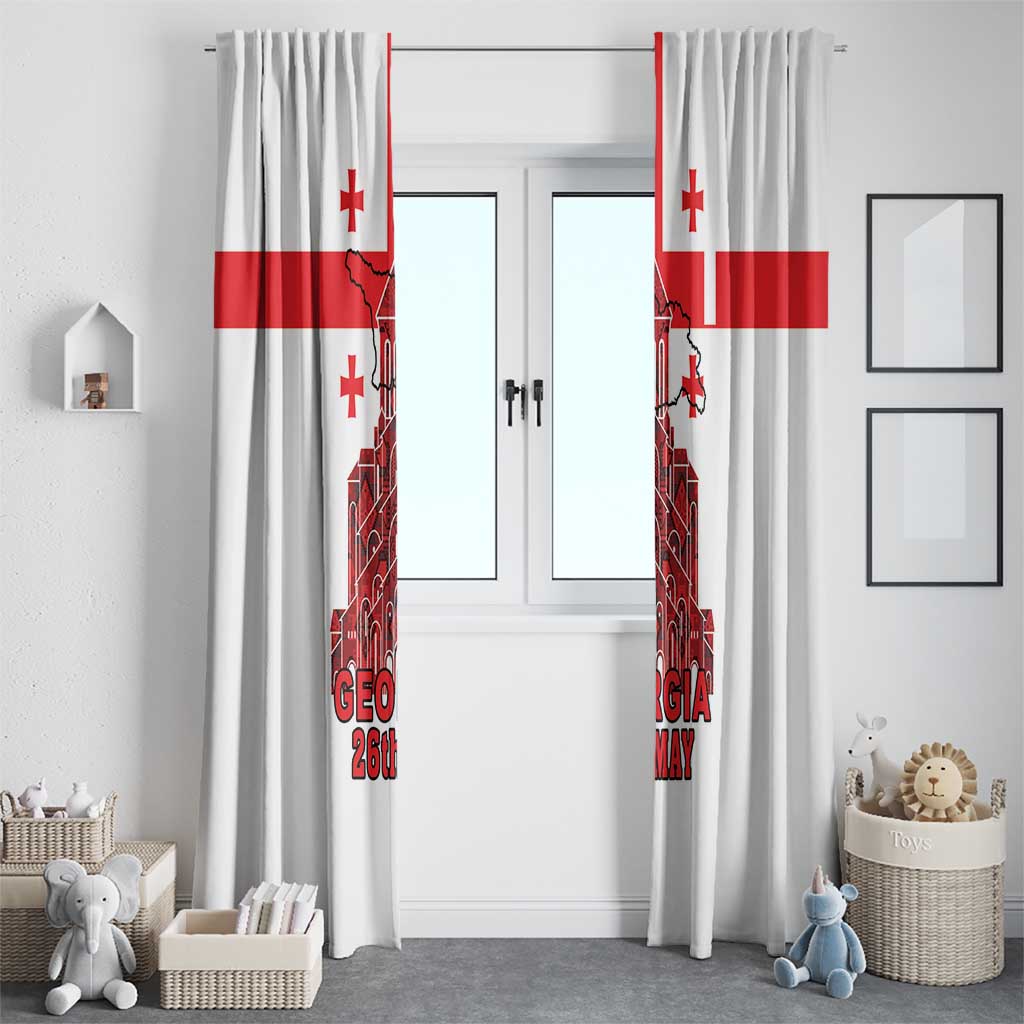Georgia Independence Day Window Curtain Sameba Dzala Ertobashia