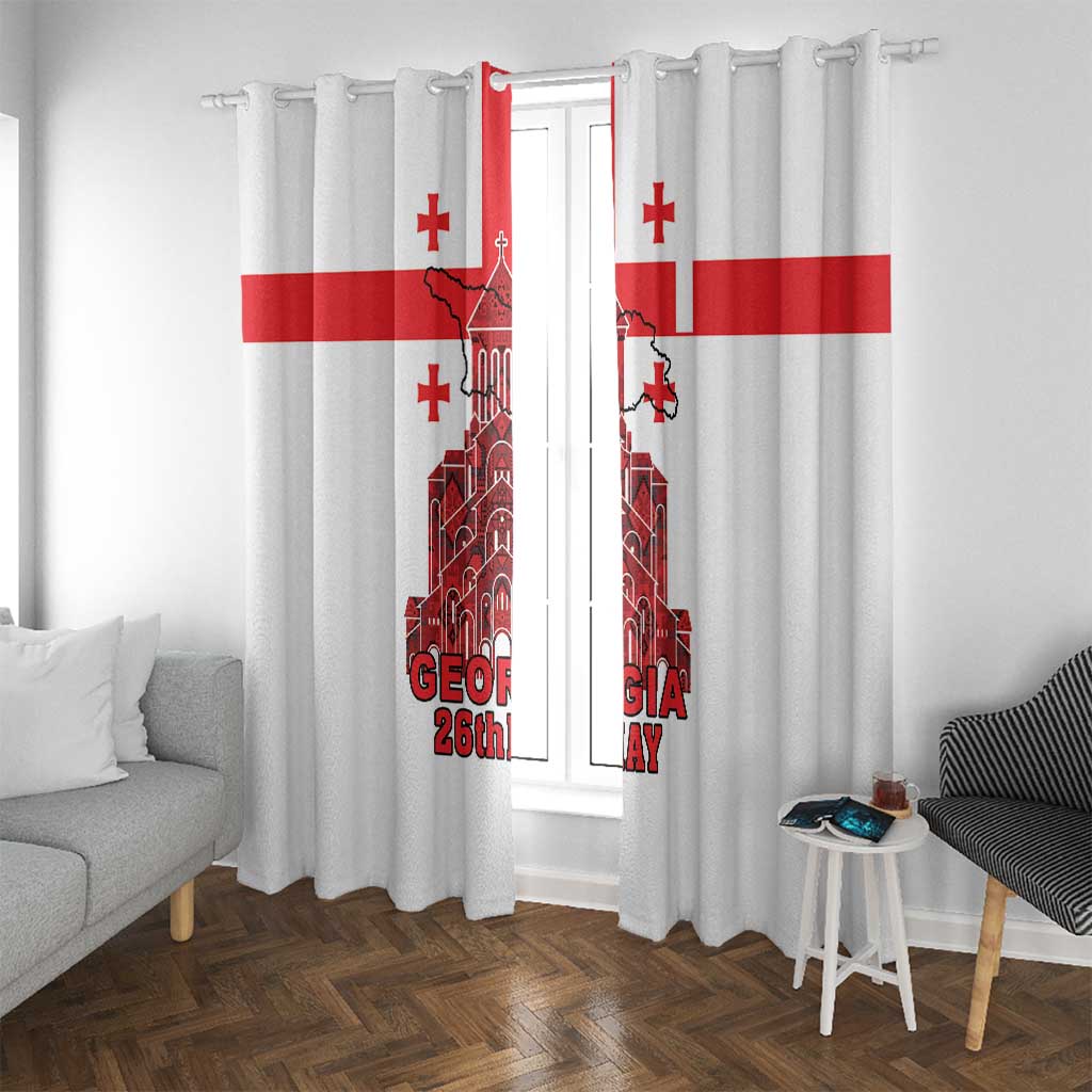 Georgia Independence Day Window Curtain Sameba Dzala Ertobashia