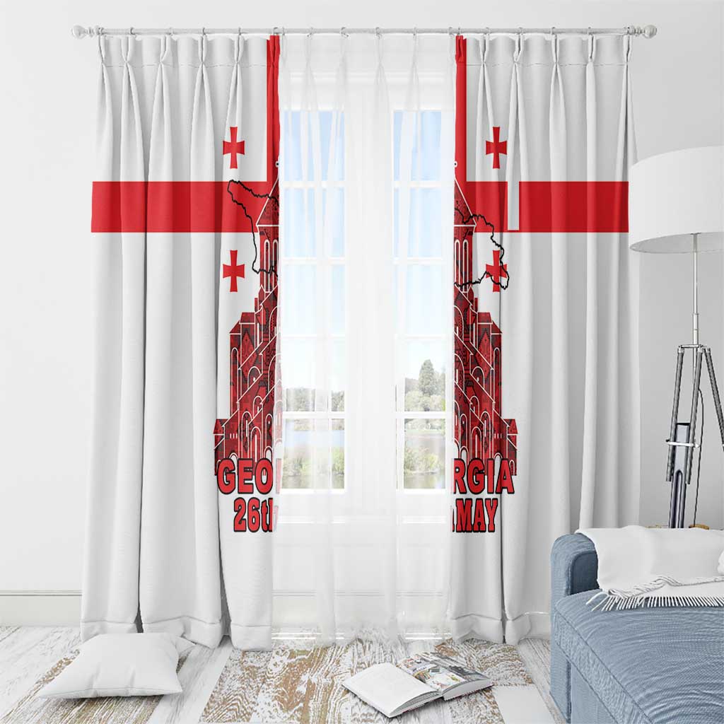 Georgia Independence Day Window Curtain Sameba Dzala Ertobashia