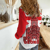 Georgia Independence Day Women Casual Shirt Sameba Dzala Ertobashia