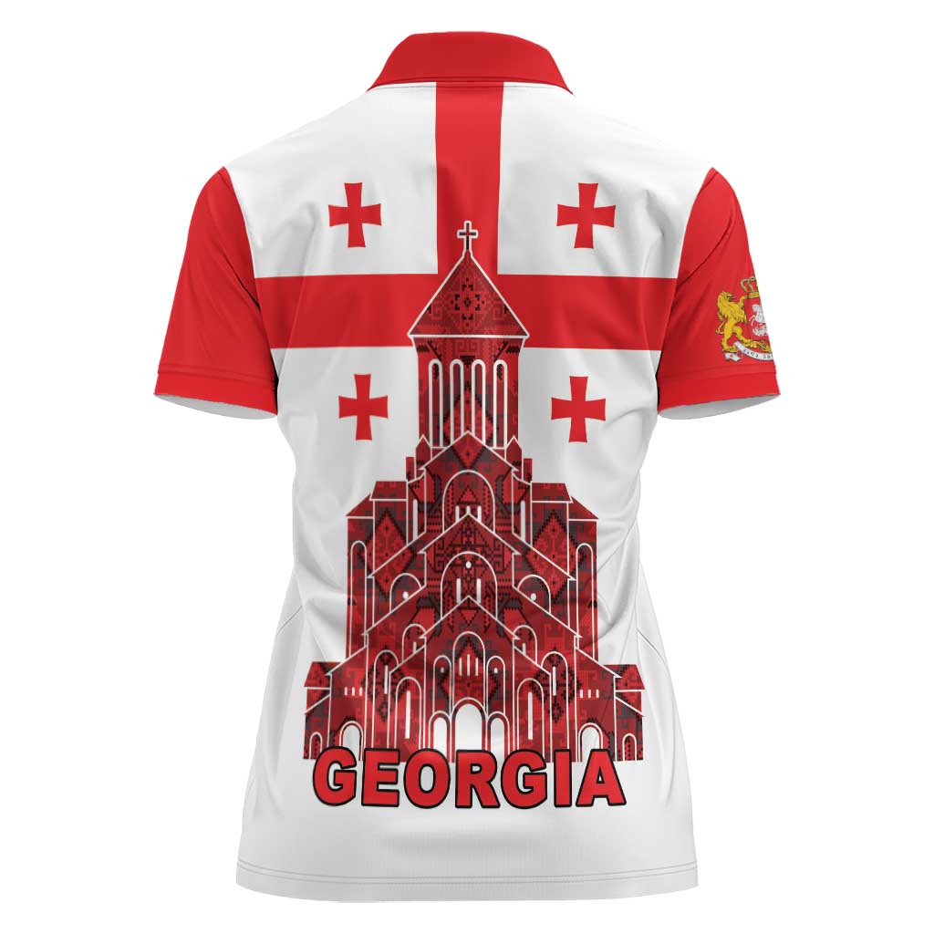 Georgia Independence Day Women Polo Shirt Sameba Dzala Ertobashia