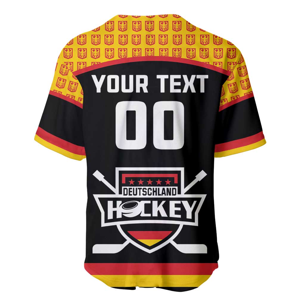 Custom Germany Hockey Baseball Jersey Trager der Adler Flag Style