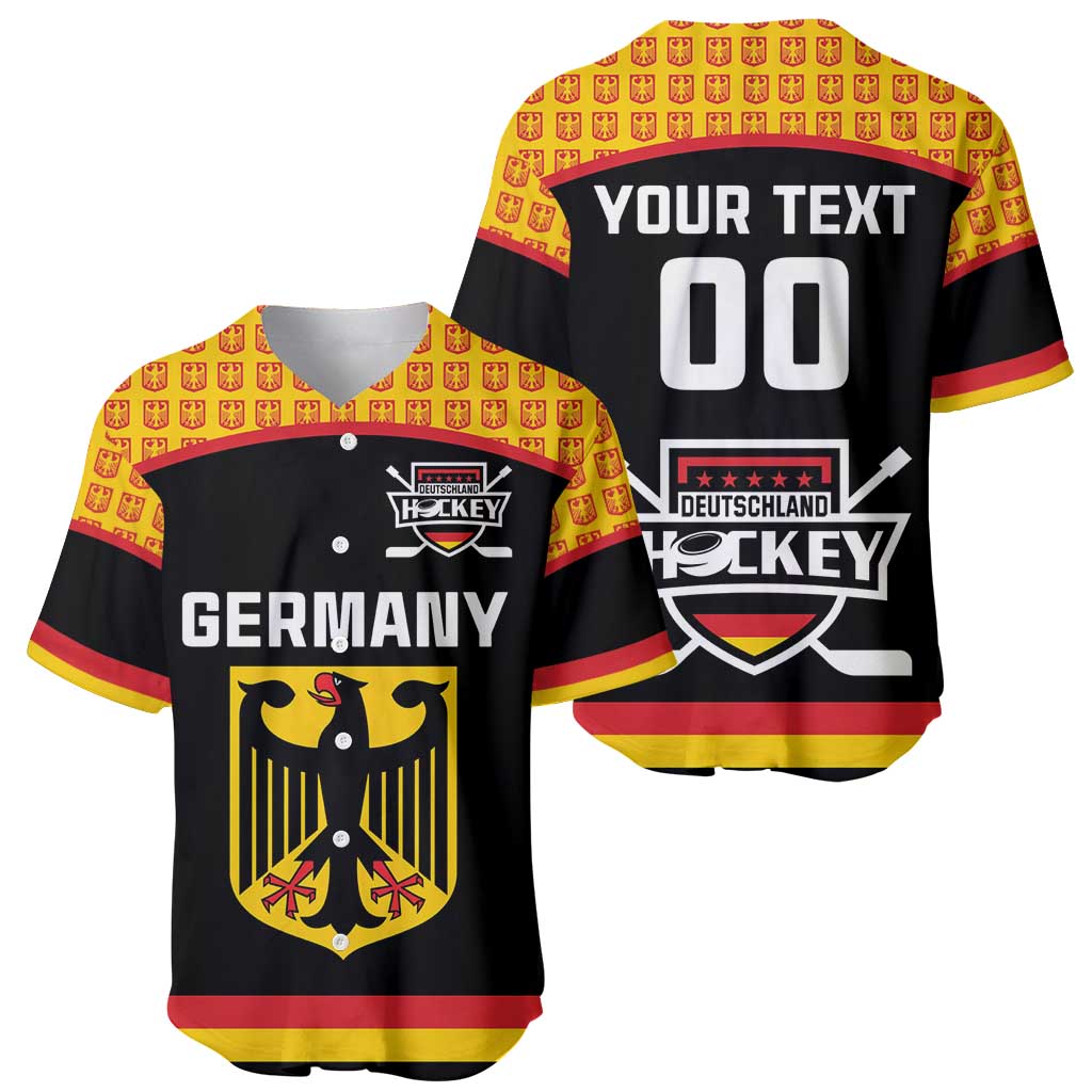 Custom Germany Hockey Baseball Jersey Trager der Adler Flag Style