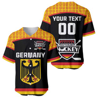 Custom Germany Hockey Baseball Jersey Trager der Adler Flag Style