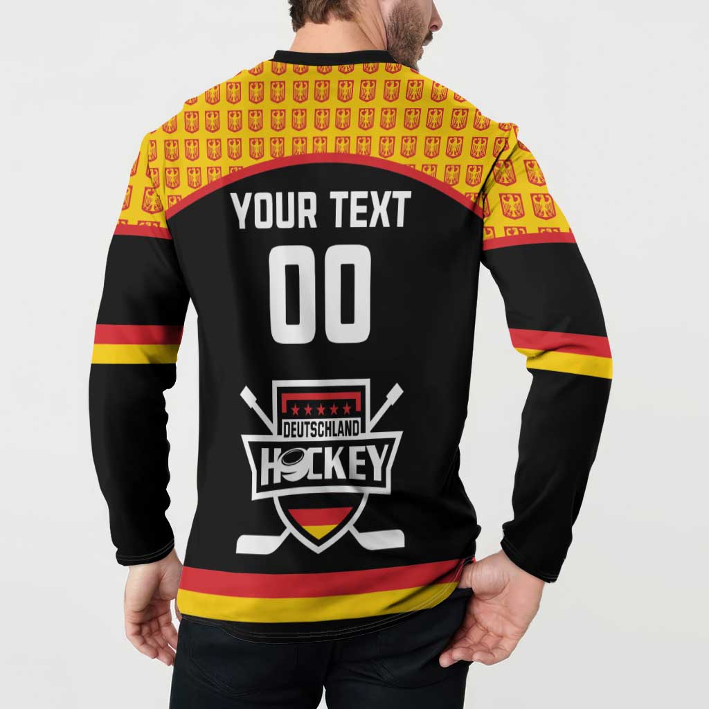 Custom Germany Hockey Button Sweatshirt Trager der Adler Flag Style