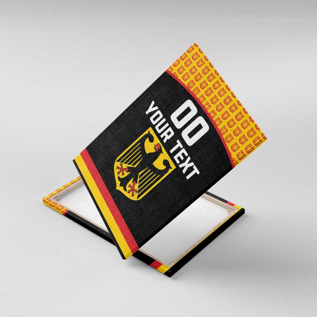 Custom Germany Hockey Canvas Wall Art Trager der Adler Flag Style