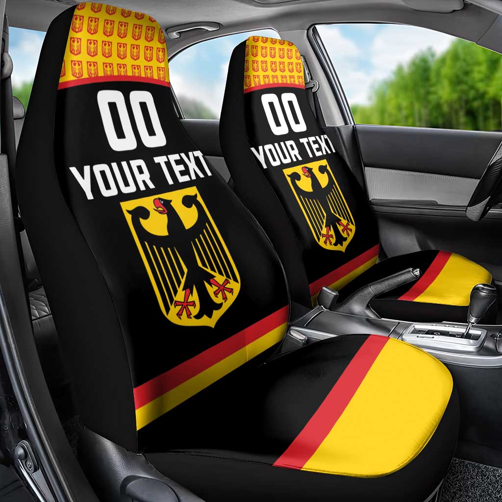 Custom Germany Hockey Car Seat Cover Trager der Adler Flag Style