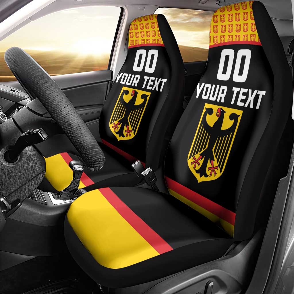 Custom Germany Hockey Car Seat Cover Trager der Adler Flag Style