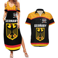 Custom Germany Hockey Couples Matching Summer Maxi Dress and Hawaiian Shirt Trager der Adler Flag Style