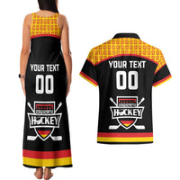 Custom Germany Hockey Couples Matching Tank Maxi Dress and Hawaiian Shirt Trager der Adler Flag Style