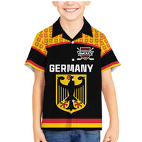 Custom Germany Hockey Family Matching Mermaid Dress and Hawaiian Shirt Trager der Adler Flag Style