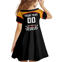 Custom Germany Hockey Family Matching Off The Shoulder Long Sleeve Dress and Hawaiian Shirt Trager der Adler Flag Style