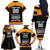 Custom Germany Hockey Family Matching Off The Shoulder Long Sleeve Dress and Hawaiian Shirt Trager der Adler Flag Style