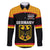 Custom Germany Hockey Family Matching Off Shoulder Maxi Dress and Hawaiian Shirt Trager der Adler Flag Style
