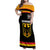Custom Germany Hockey Family Matching Off Shoulder Maxi Dress and Hawaiian Shirt Trager der Adler Flag Style