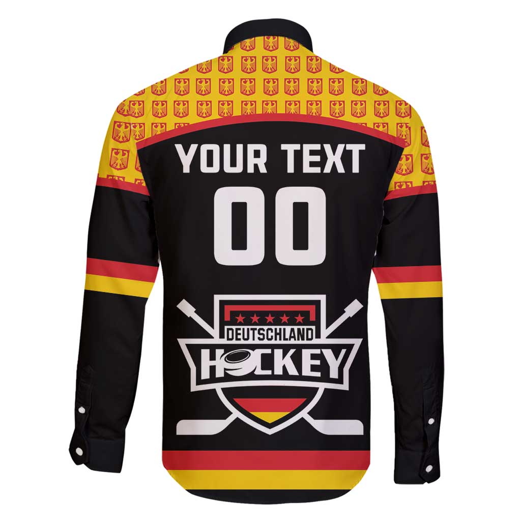 Custom Germany Hockey Family Matching Tank Maxi Dress and Hawaiian Shirt Trager der Adler Flag Style