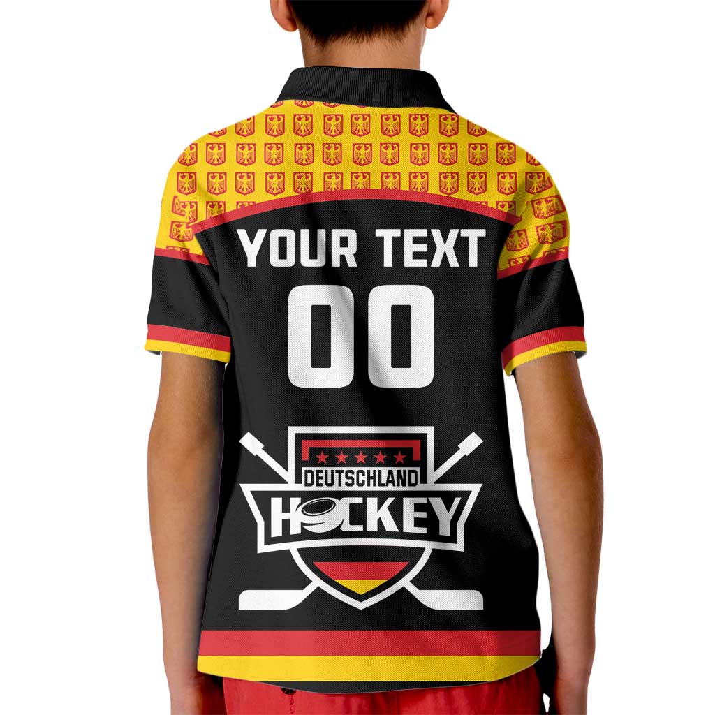 Custom Germany Hockey Kid Polo Shirt Trager der Adler Flag Style