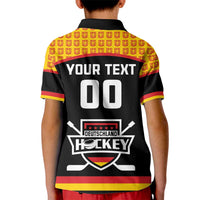 Custom Germany Hockey Kid Polo Shirt Trager der Adler Flag Style